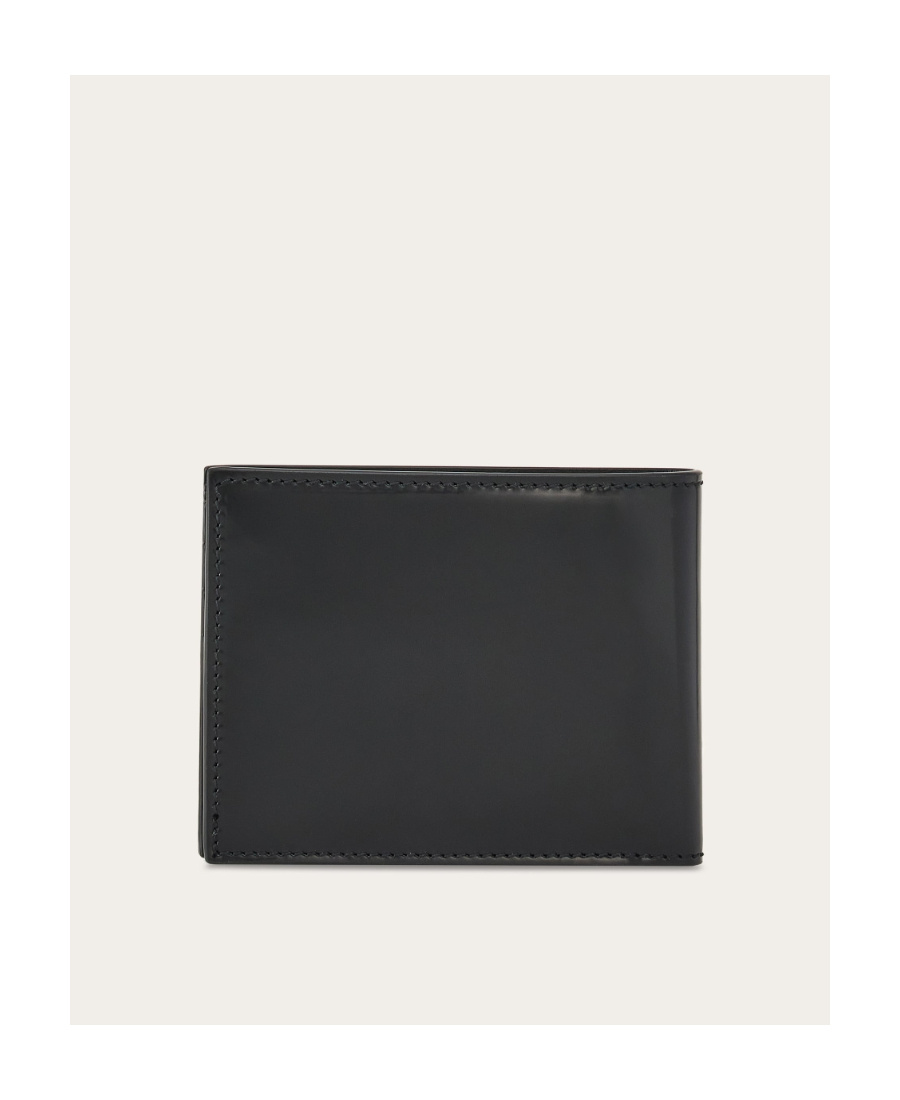 Ferragamo Double-folded Wallet In Black