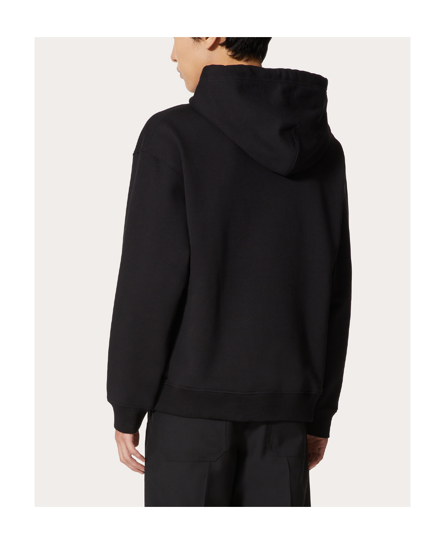 VALENTINO VALENTINO	VLTN LOGO PRINTED DRAWSTRING HOODIE