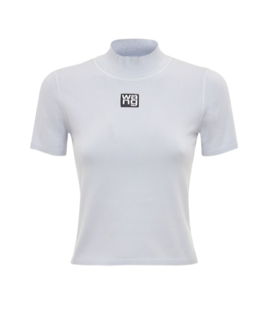 Alexander Wang Logo Patch Jersey T-shirt