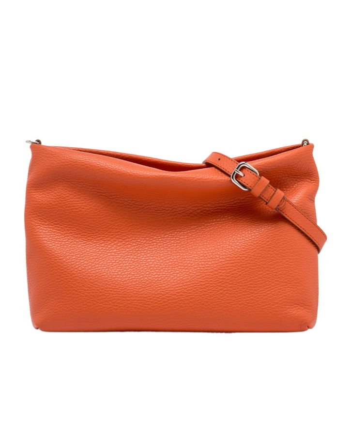 Gianni Chiarini Zippered Shoulder Bag In Brown