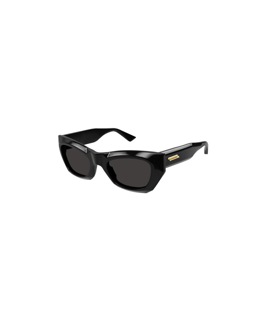 Bottega Veneta Geometric Frame Sunglasses In Black