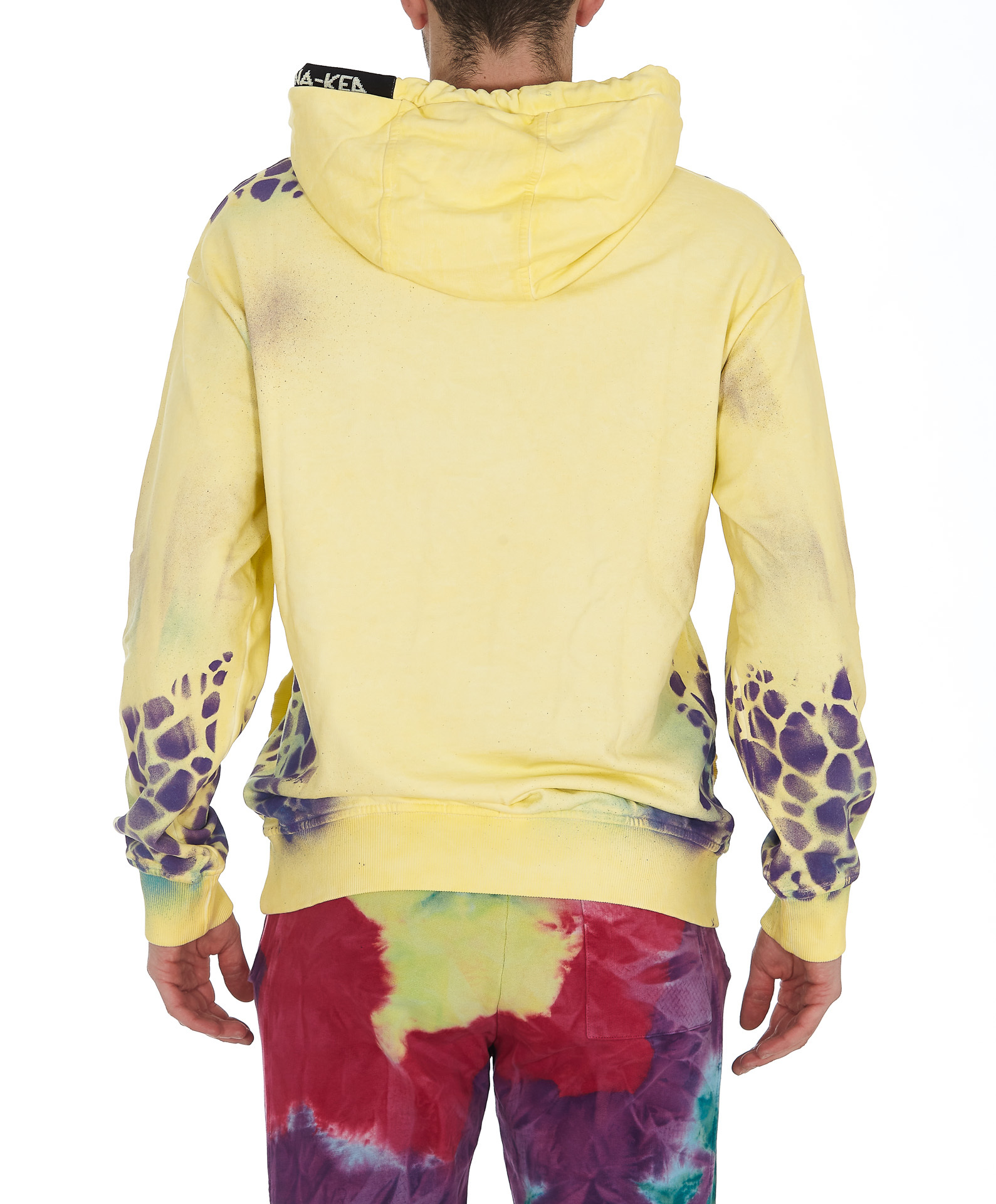 Mauna Kea Long Sleeved Hooded Hooded Sweater In Yellow