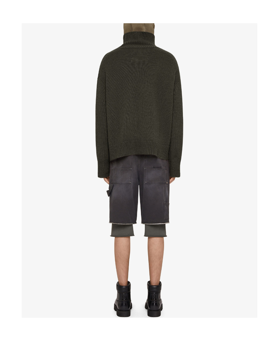 Givenchy High-neck Cashmere Jumper In Green