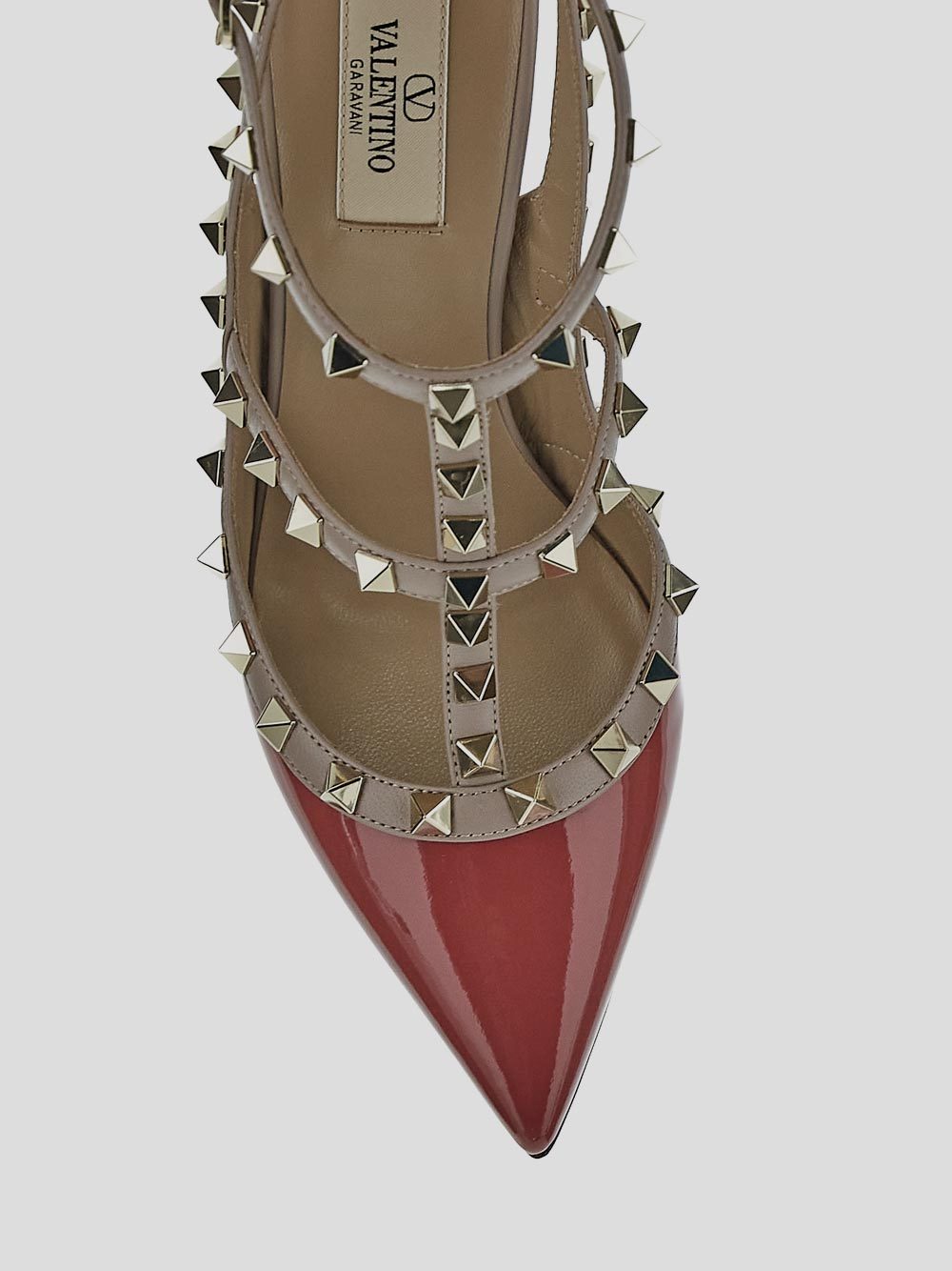 Valentino 100mm Rockstud Crystal-embellished Pumps In Brown