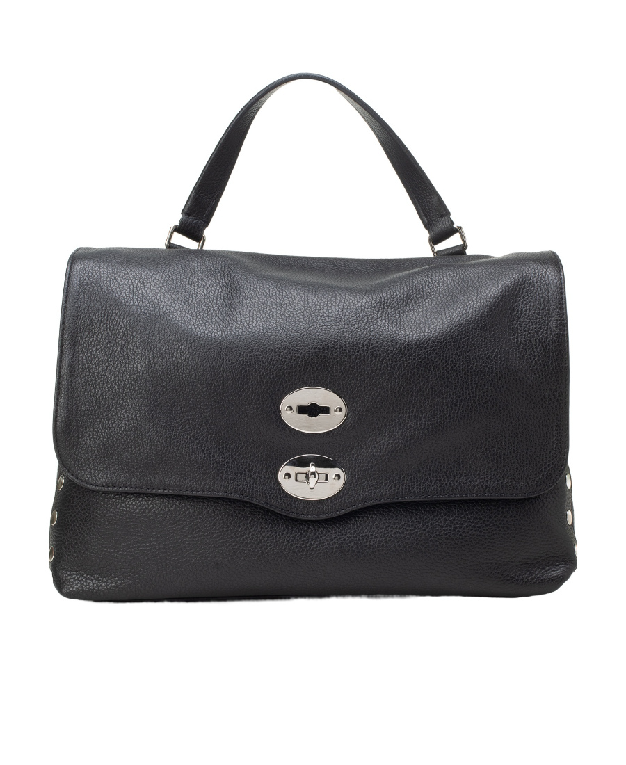 Zanellato Postina Leather Tote Bag In Black