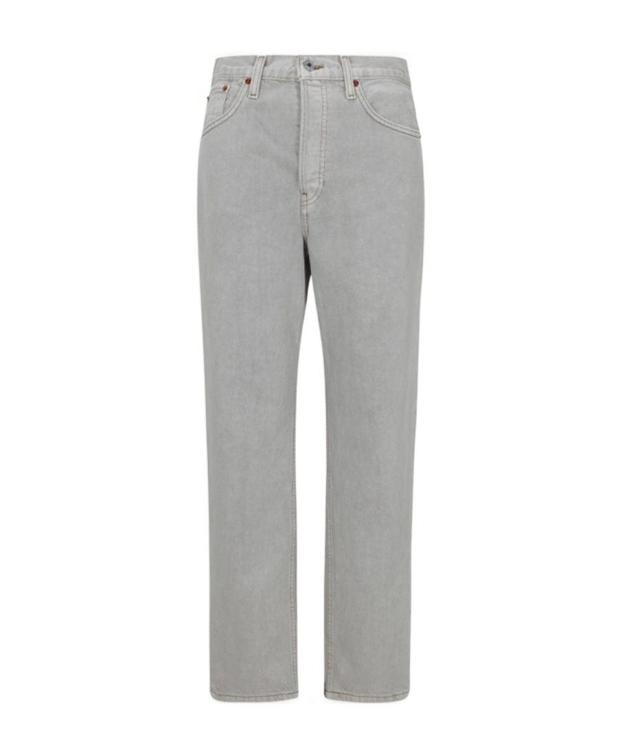 Re/done Pipe Jeans In Gray