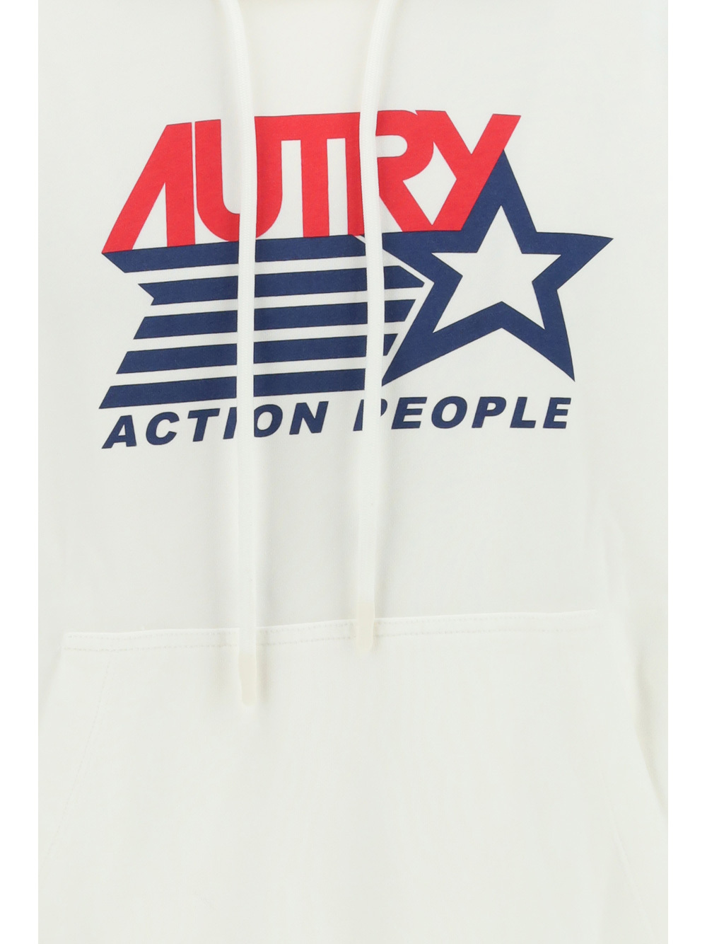 Autry Logo-print Drawstring Hoodie In White