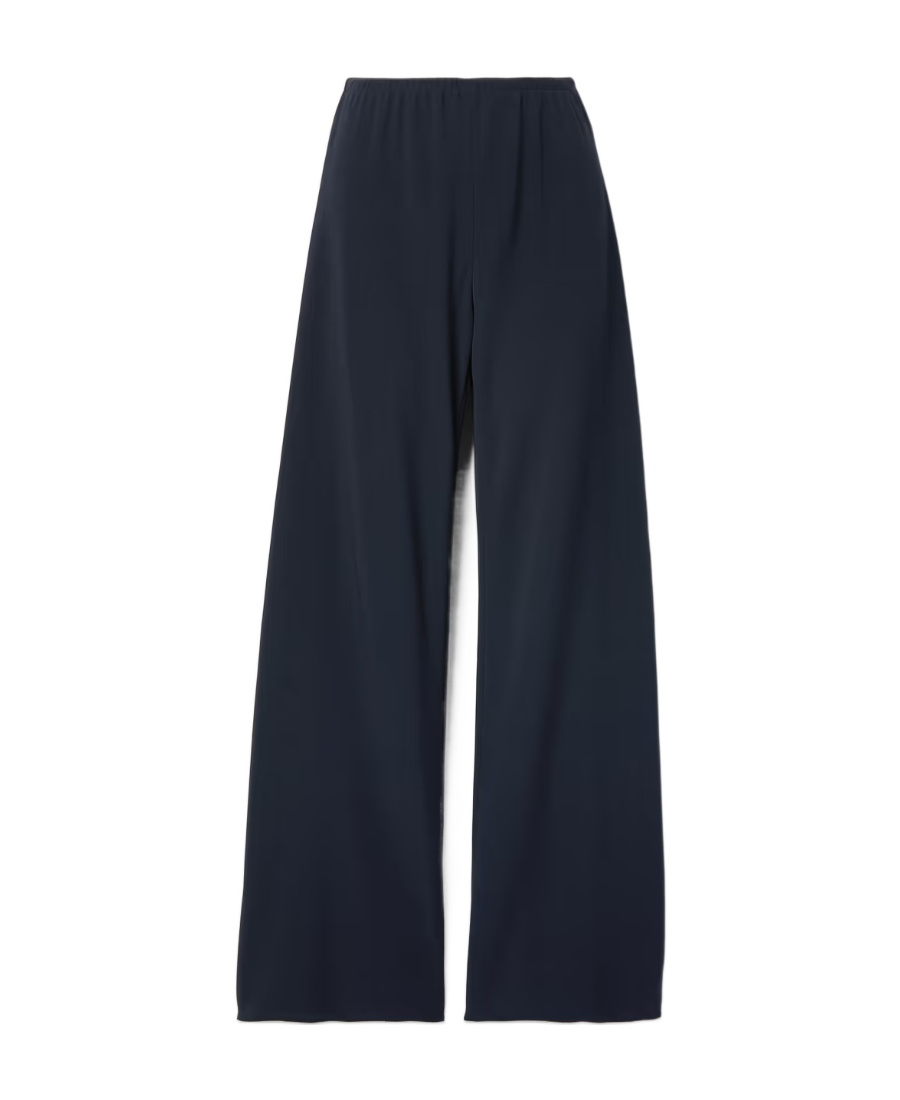 The Row High-waisted Wide-leg Trousers In Black