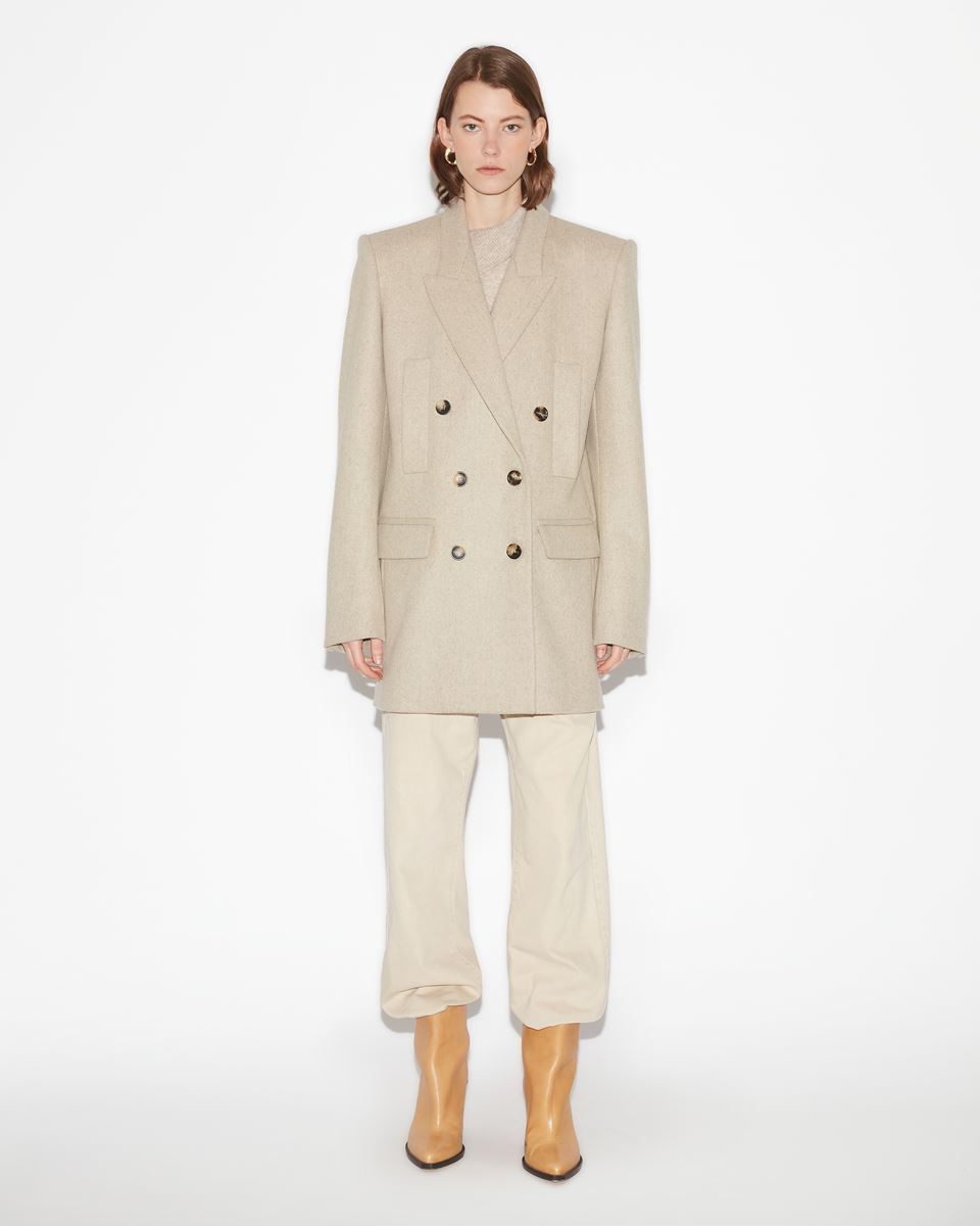 Isabel Marant Double-breasted Tailored Blazer In Nude