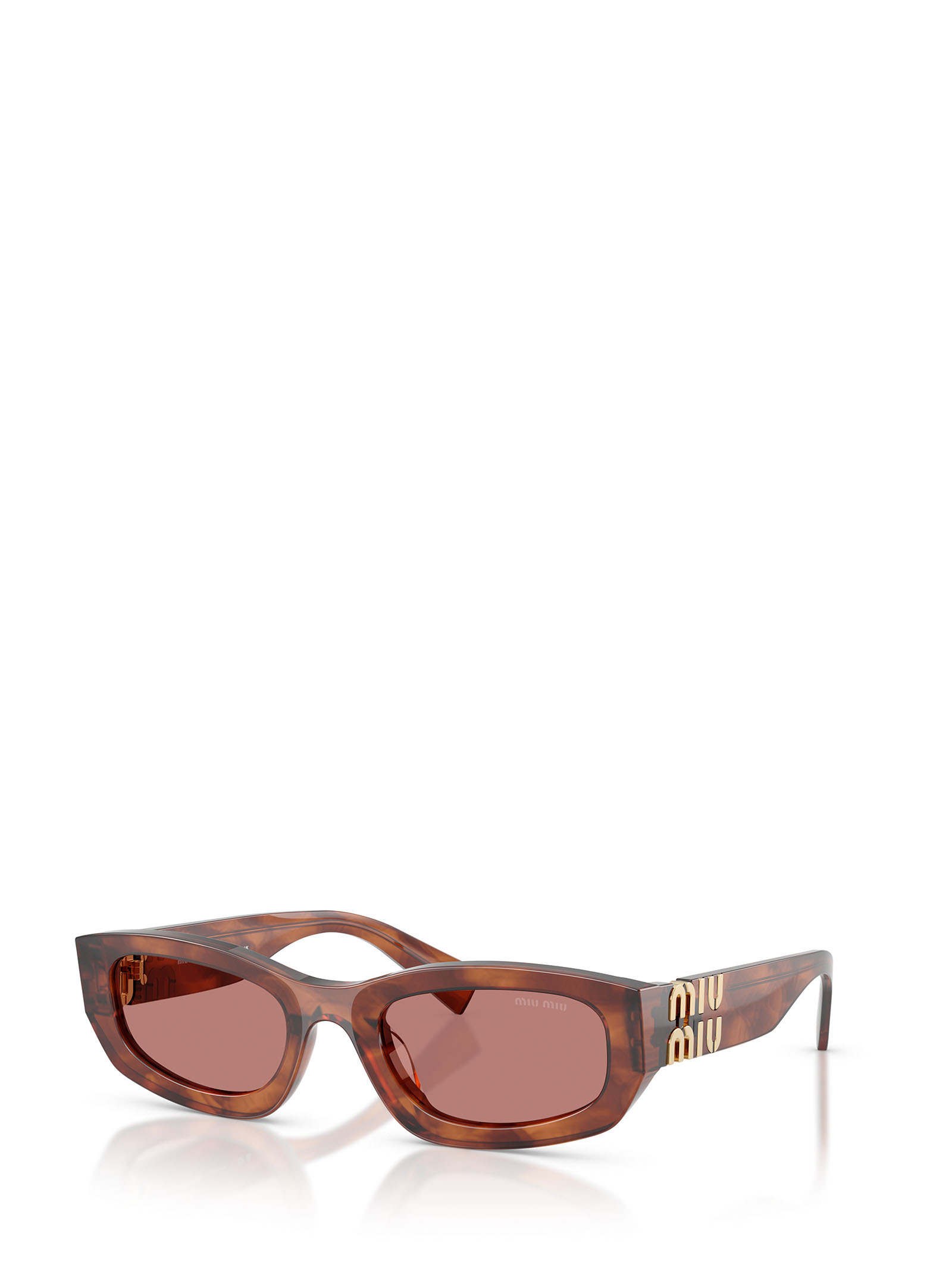 Miu Miu Full Frame Sunglasses In Brown
