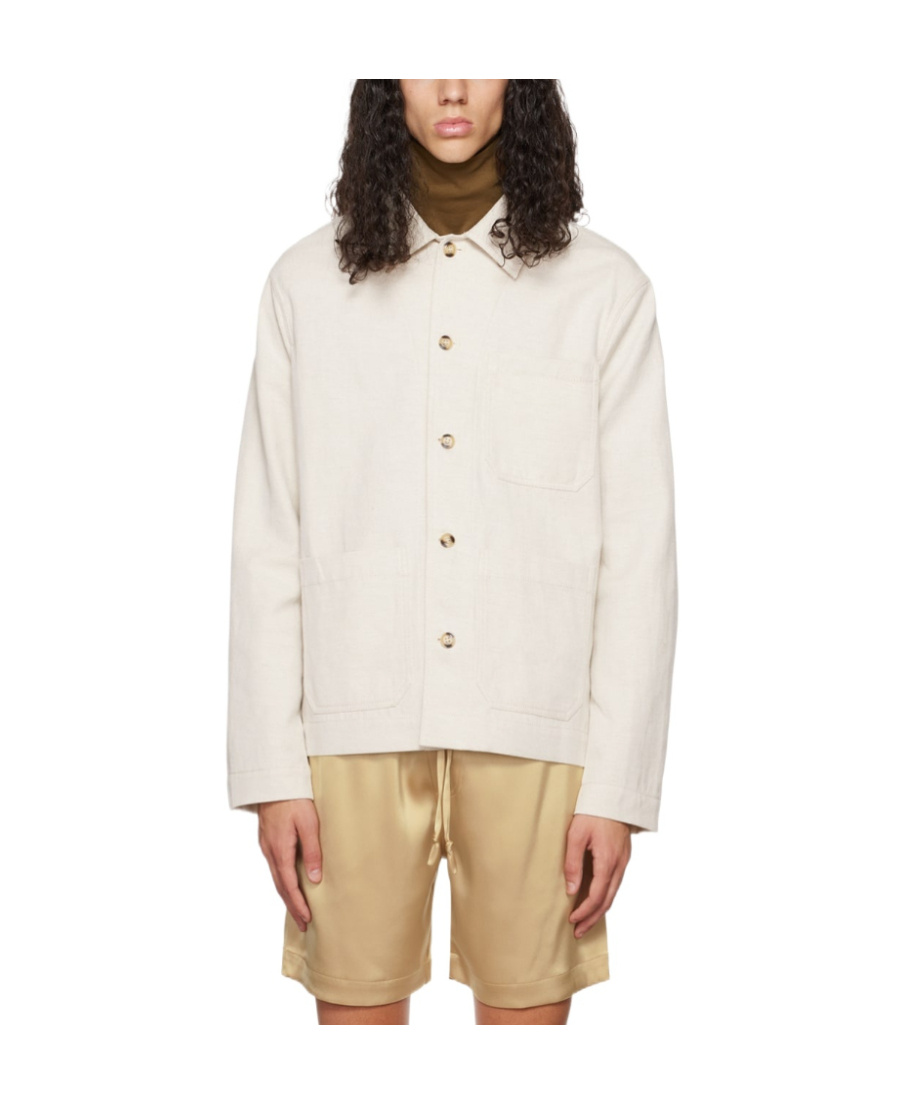Nanushka Button-front Jacket In White