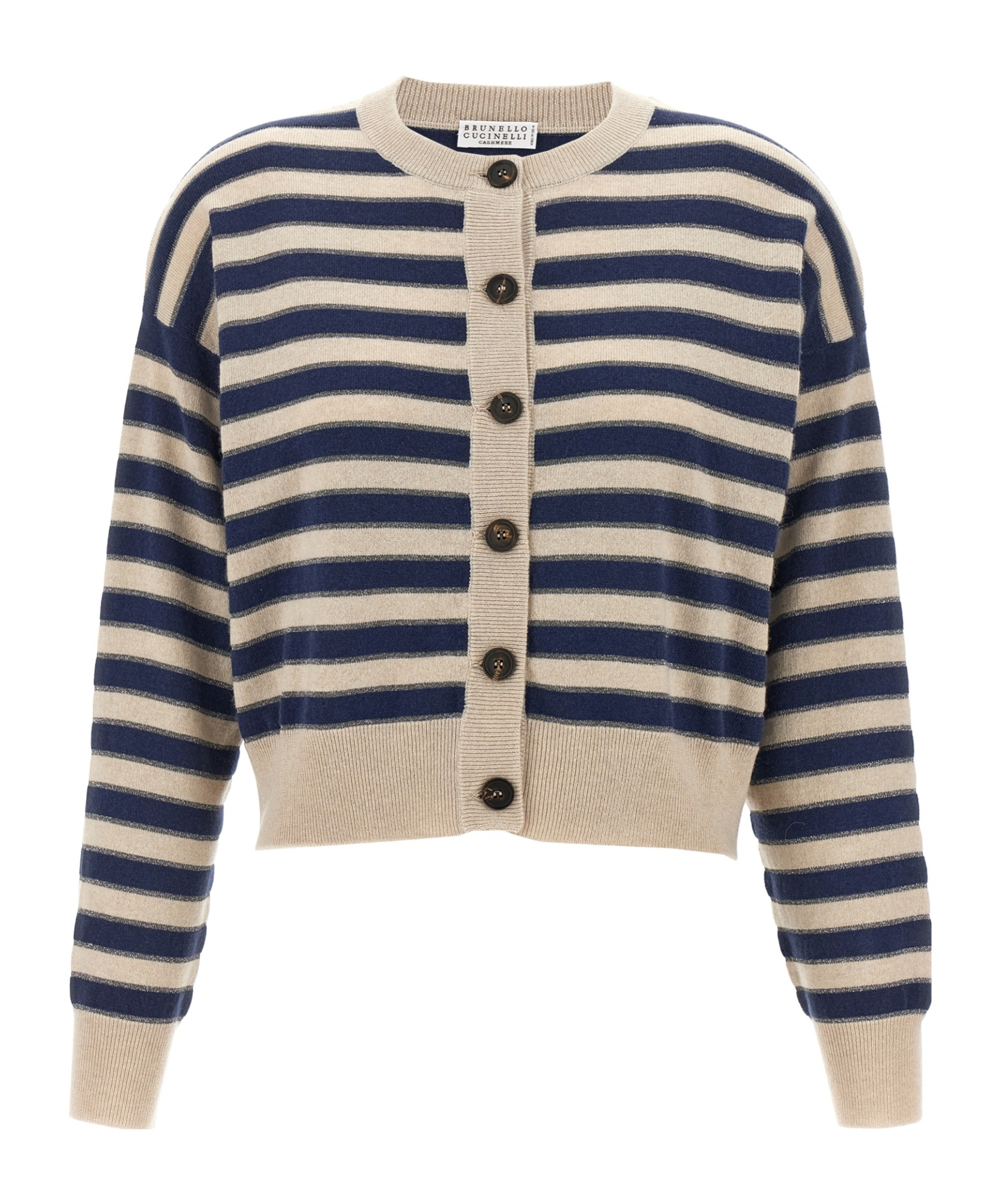 Brunello Cucinelli Long Sleeve Cardigan In Neutral
