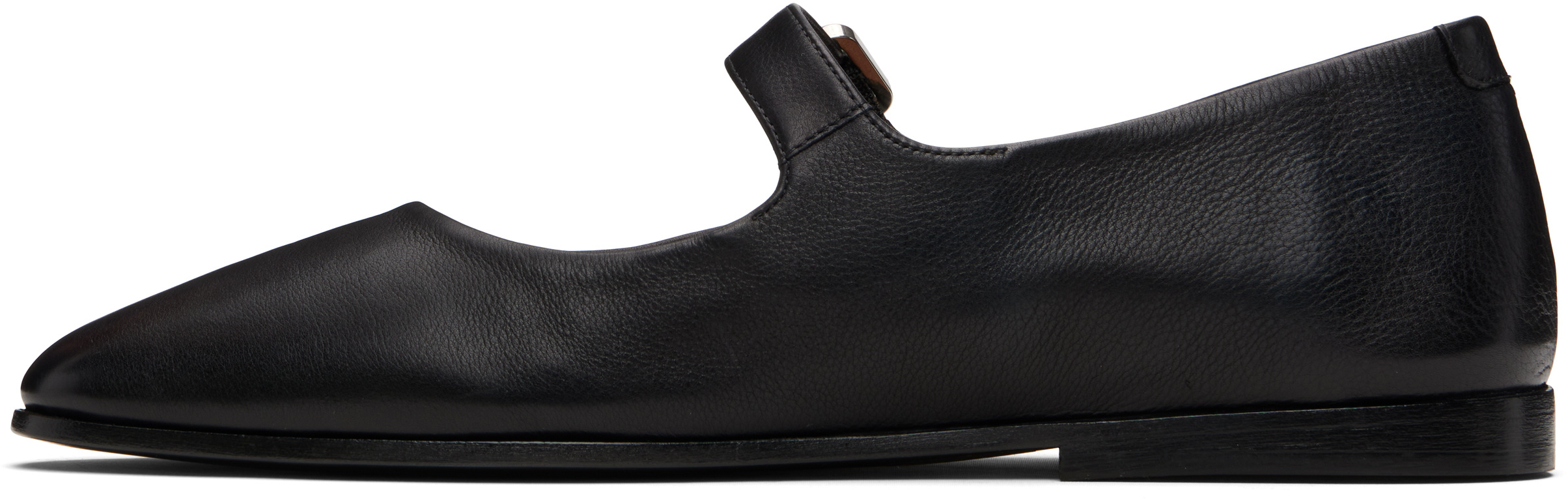 Marsèll Scivolo Leather Ballet Flats In Black