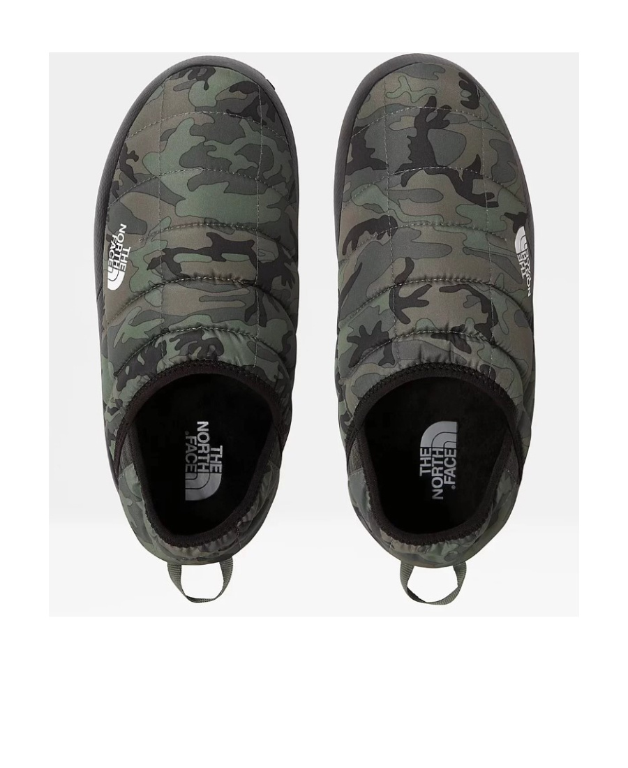 The North Face Green Thermoball Traction V Slippers In Black