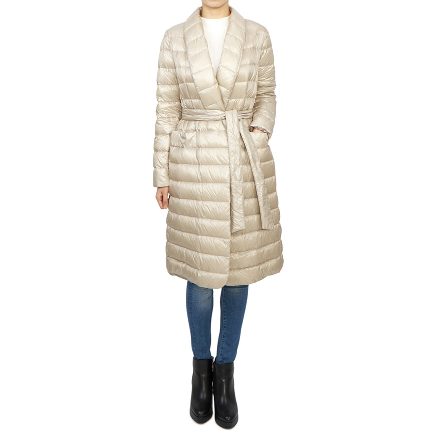 Shop Herno Strap Down Jacket In Nude