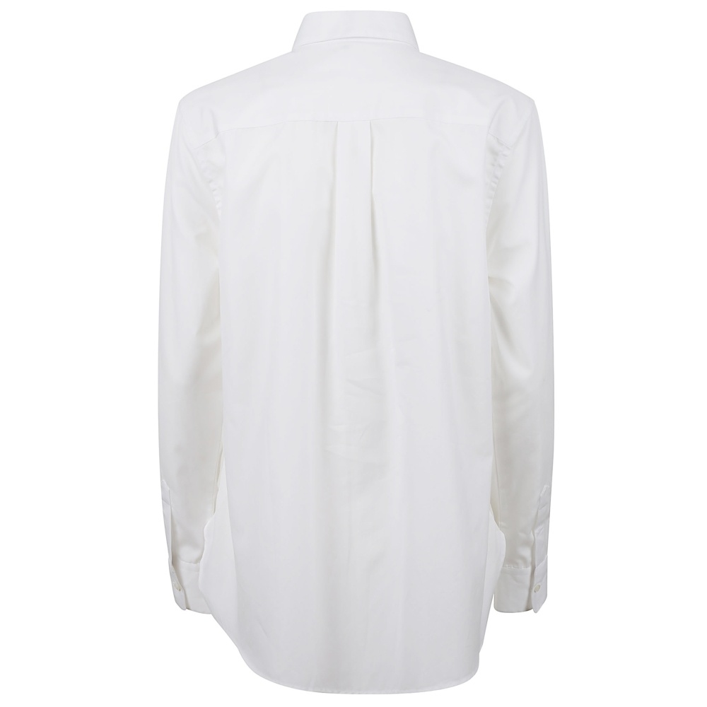 Aspesi Ruffled Collar Blouse In White