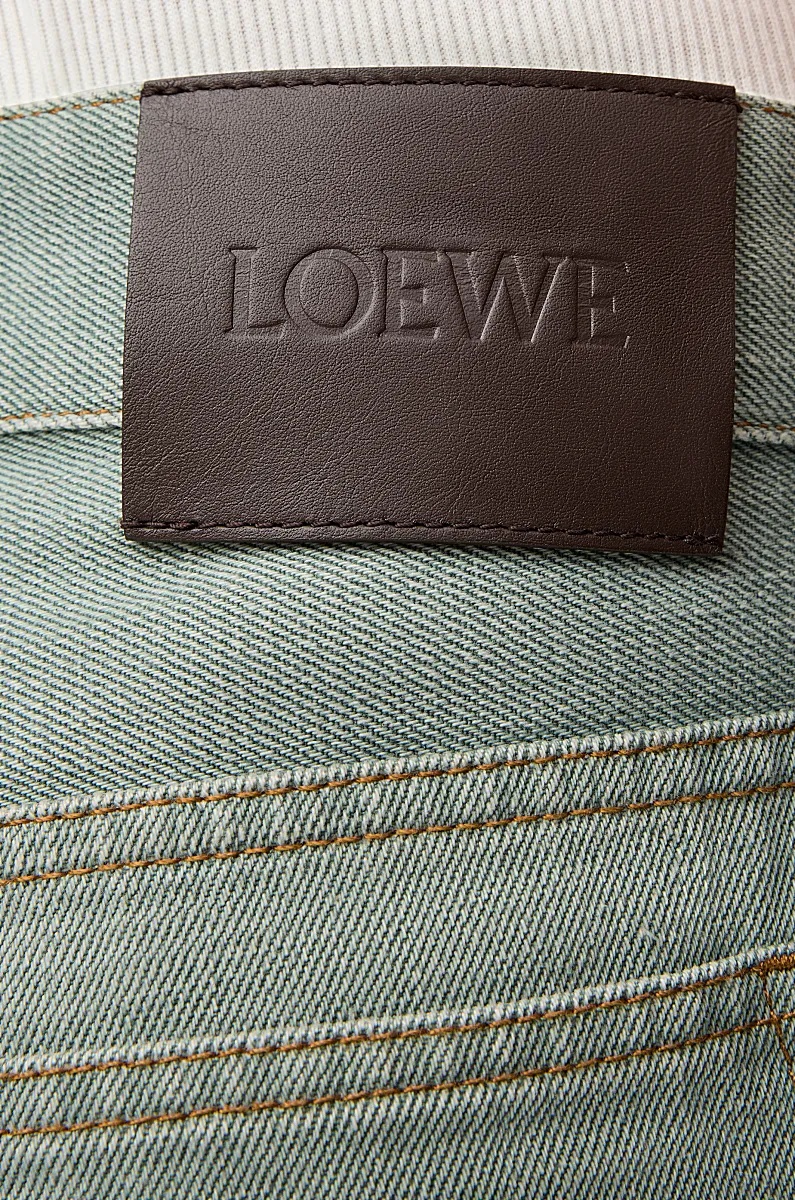 Loewe Five Pocket Jeans In Green