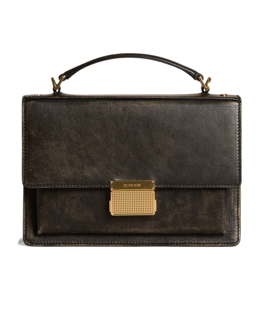 Golden Goose Shoulder Bags With Adjustable Strap And Top Handle In Black