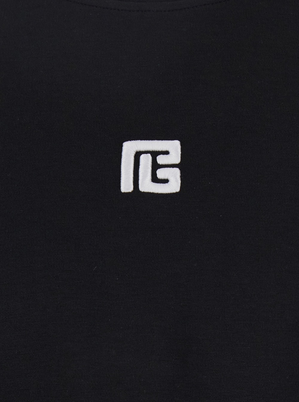 Balmain Black Crewneck T-shirt With Logo Print On The Front In Cotton Man