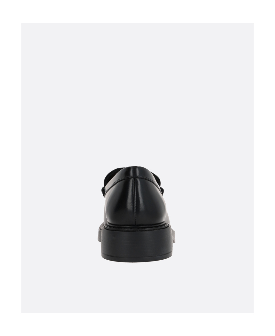 Tod's Smooth Leather Loafers In Black