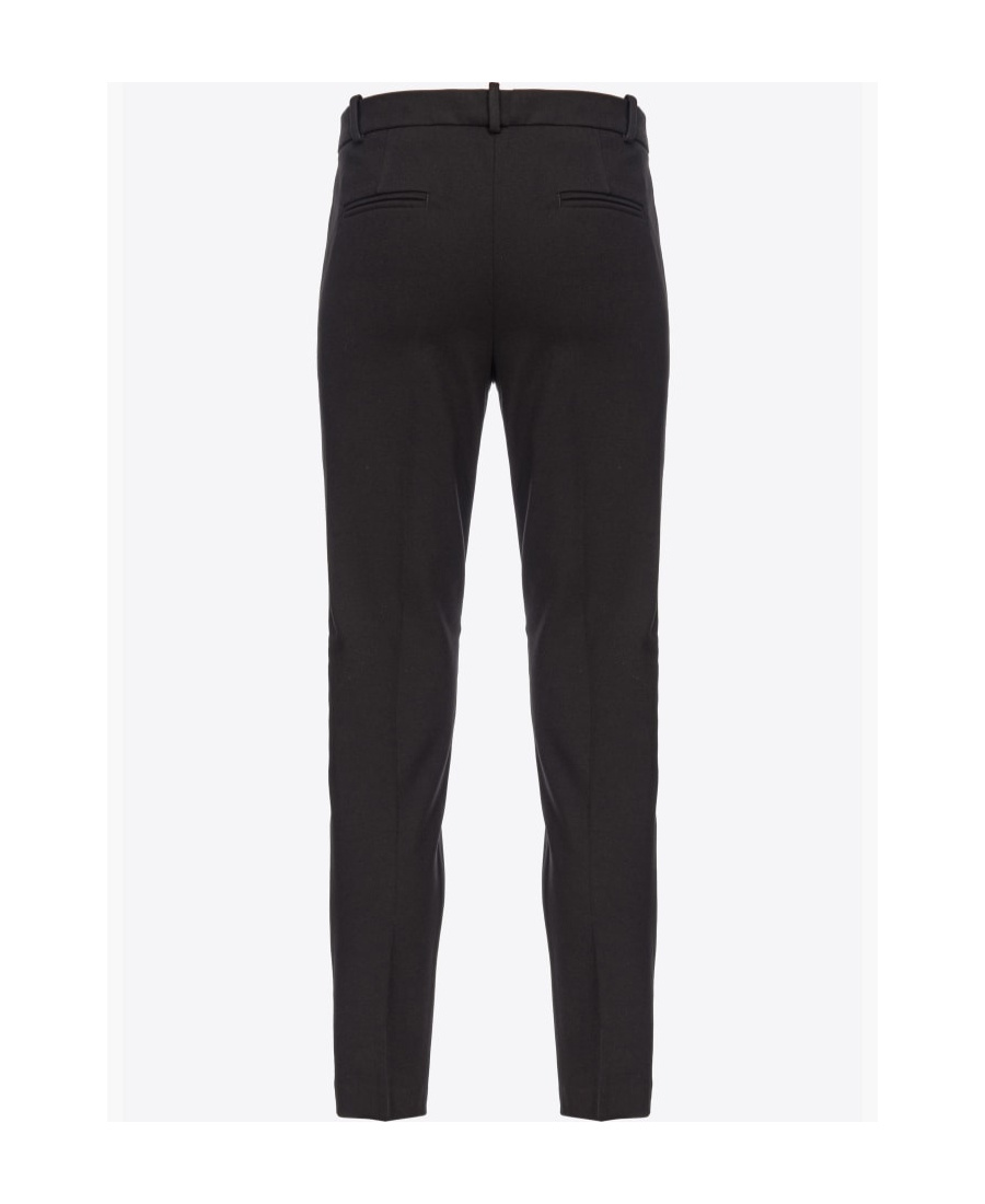 Shop Pinko Slim-fit Tailored Trousers In Black