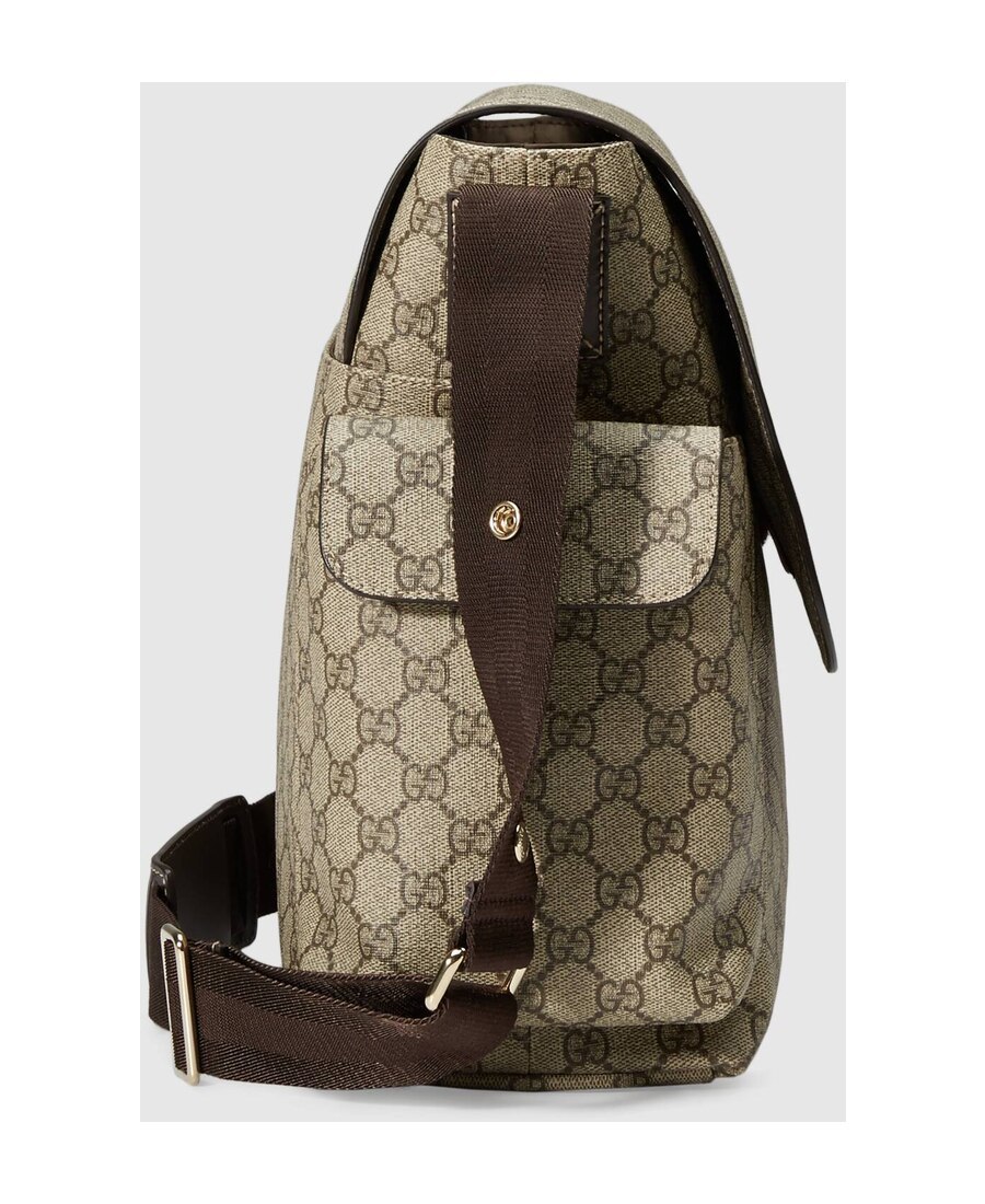 Gucci Large Gg Diaper Bag In Nude