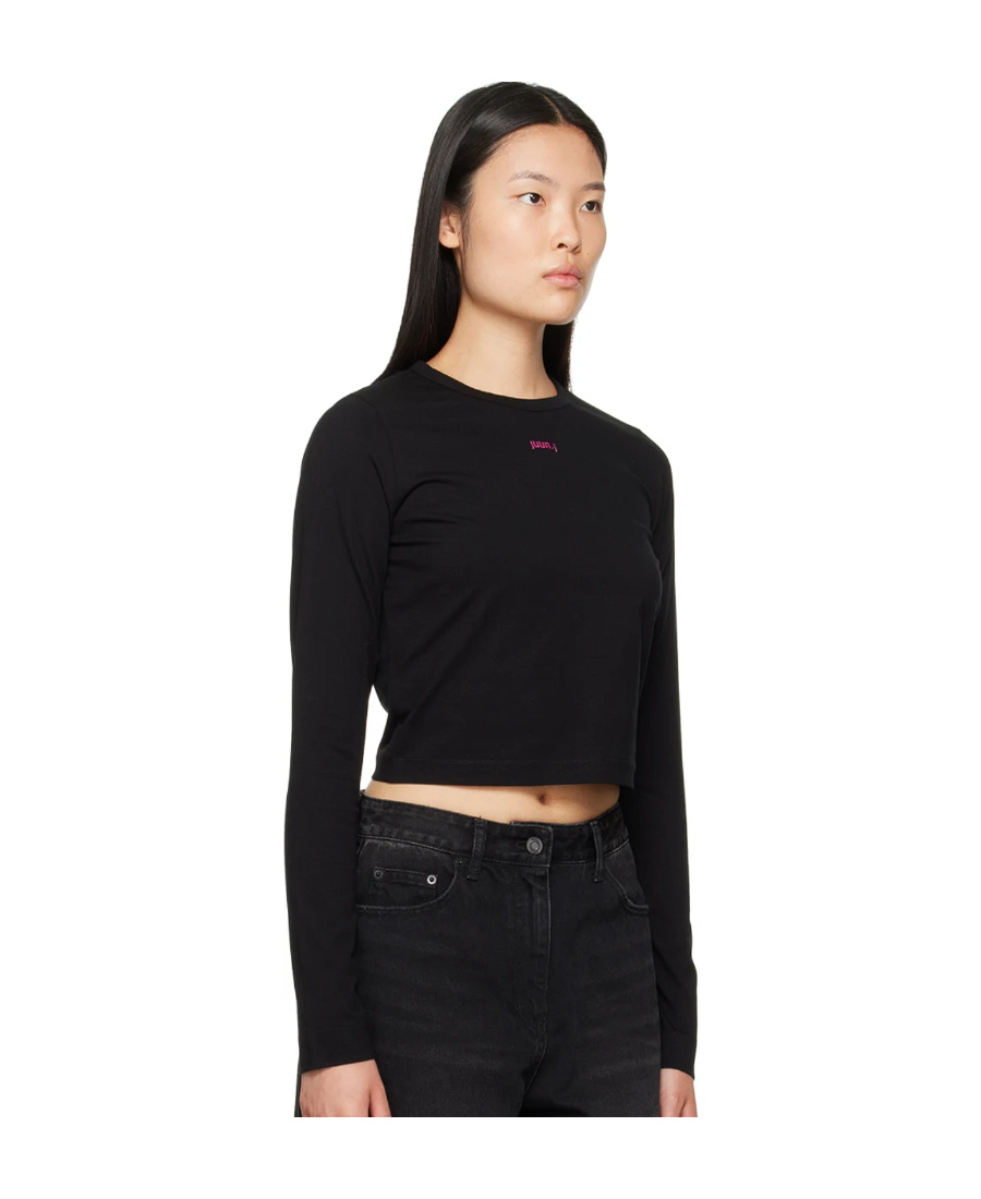 Juunj Ssense Exclusive Black Long Sleeve T-shirt In Black