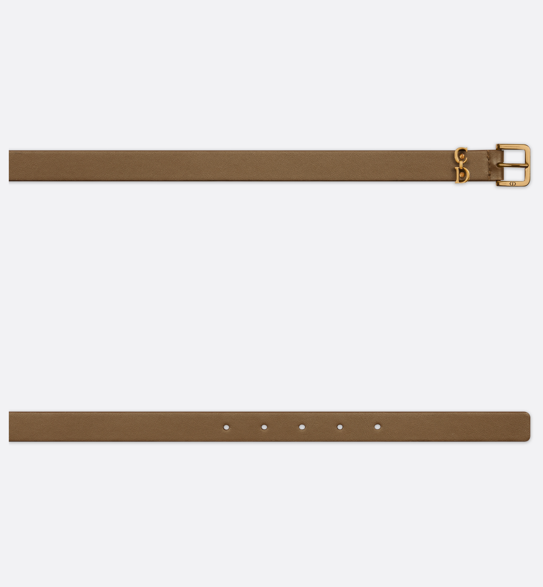 Dior Saddle Loop Belt In Green
