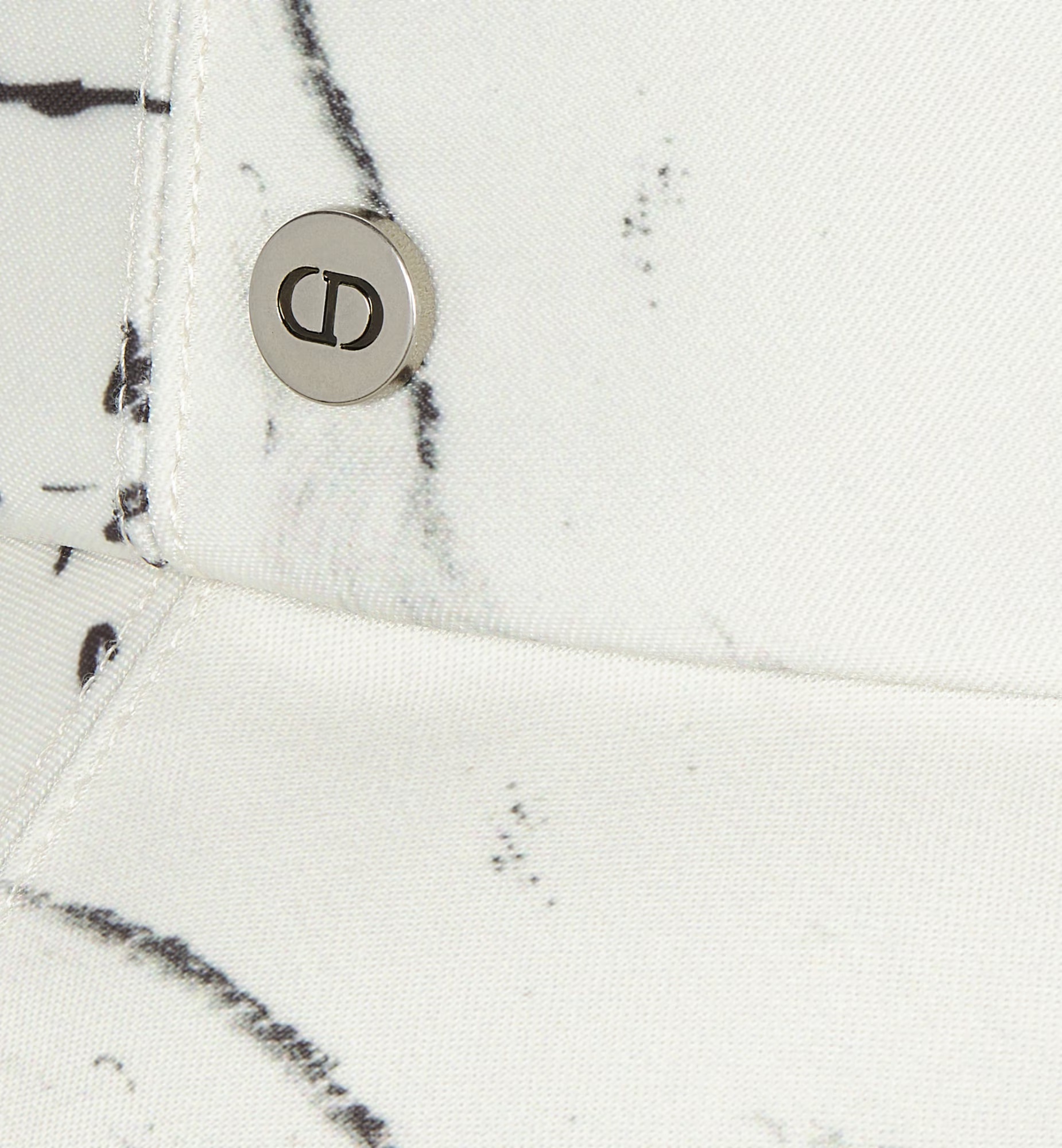 Shop Dior Teddy-d Paris Small Brim Bucket Hat In White