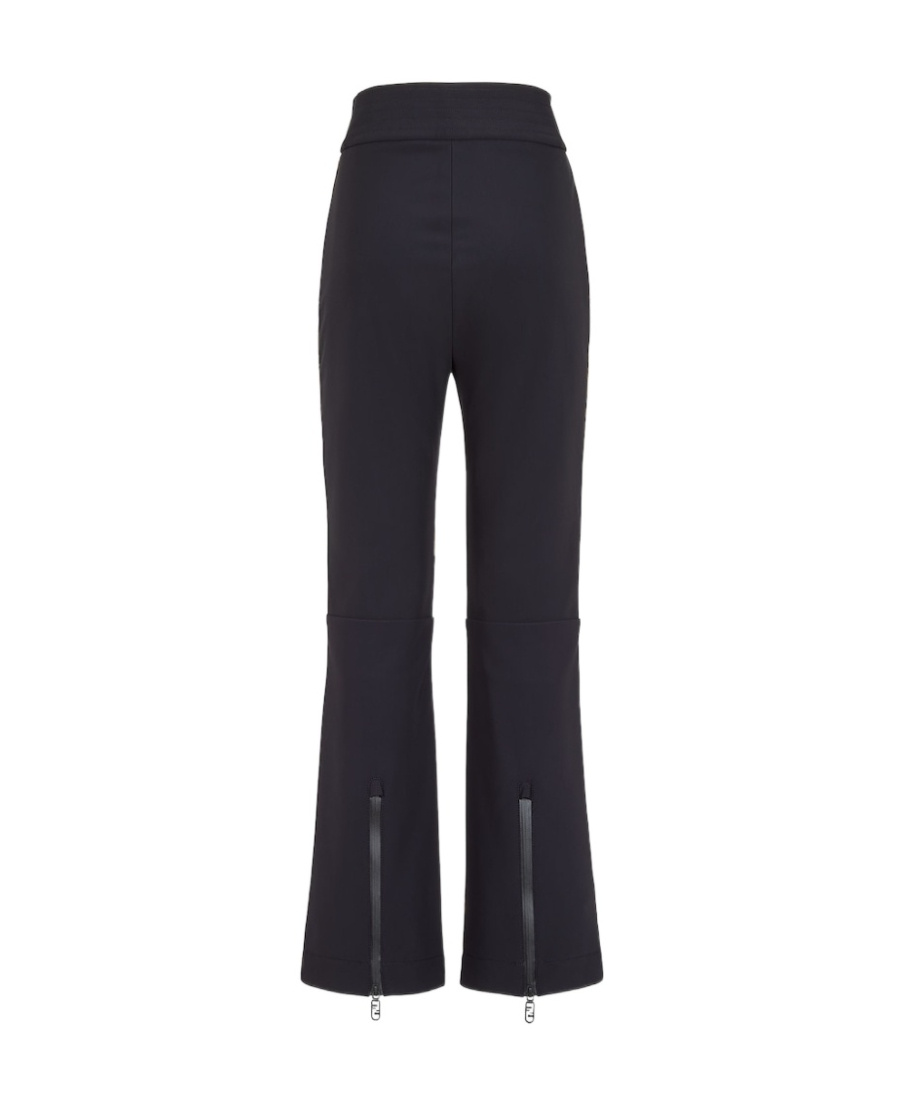 Fendi Brown Ff Canvas Trousers In Brown