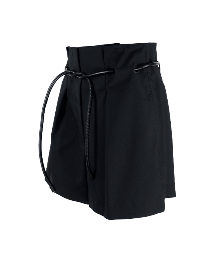 3.1 Phillip Lim Belted High-waisted Shorts In Black