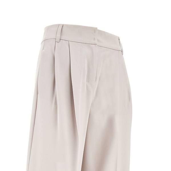 Max Mara Belt-loop Casual Pants In White