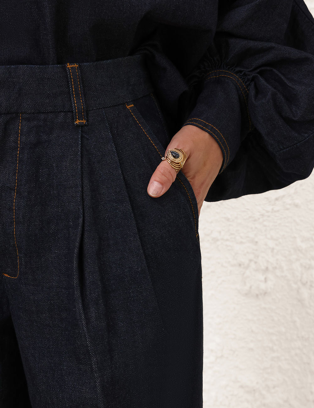 Zimmermann Belt-loop Jeans In Black