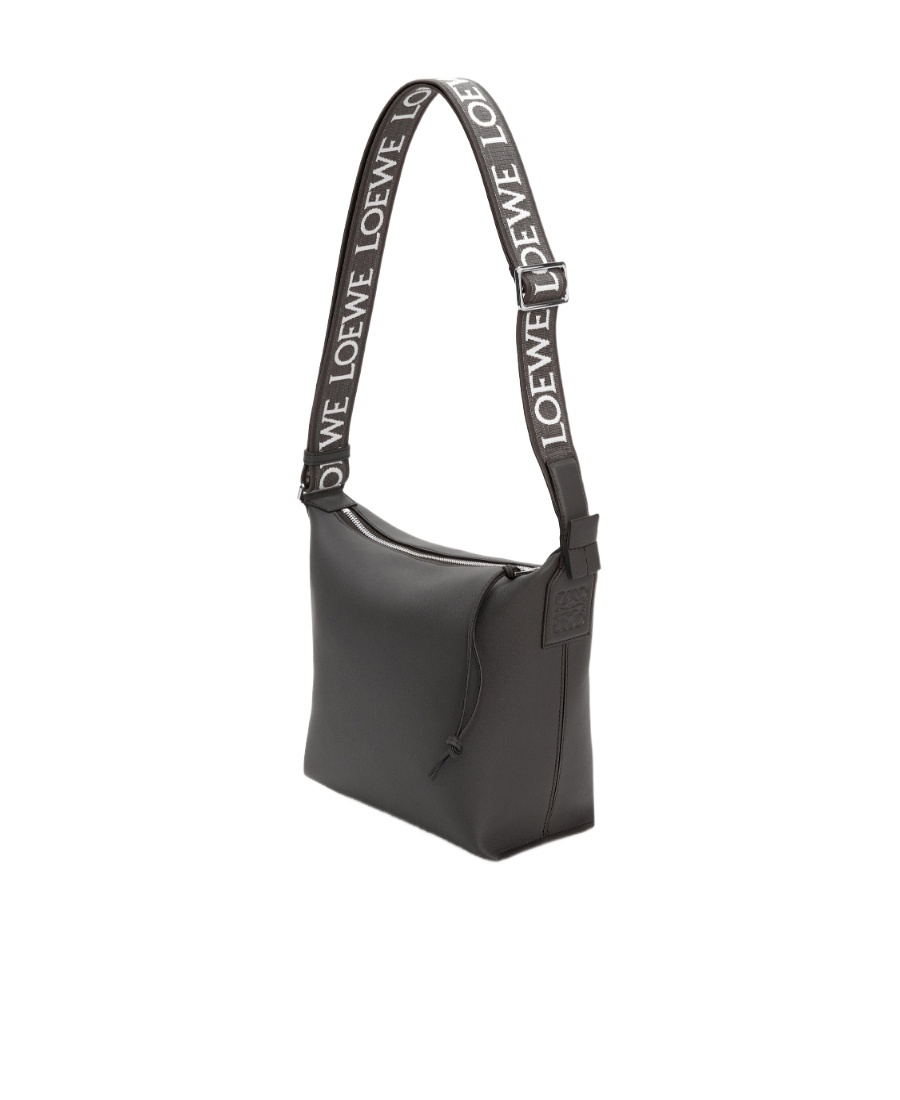 Loewe Cubi Zipped Small Crossbody Bag In Gray