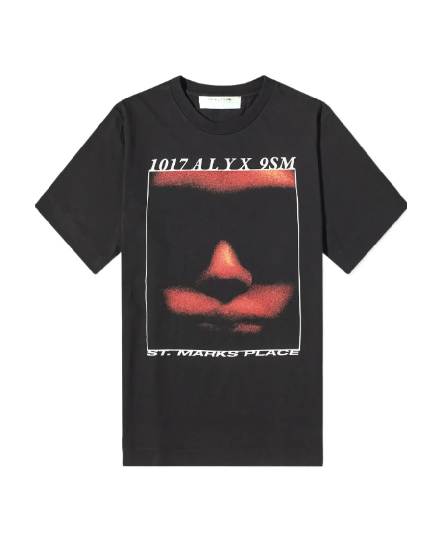 Alyx Icon Face Graphic T-shirt In Black