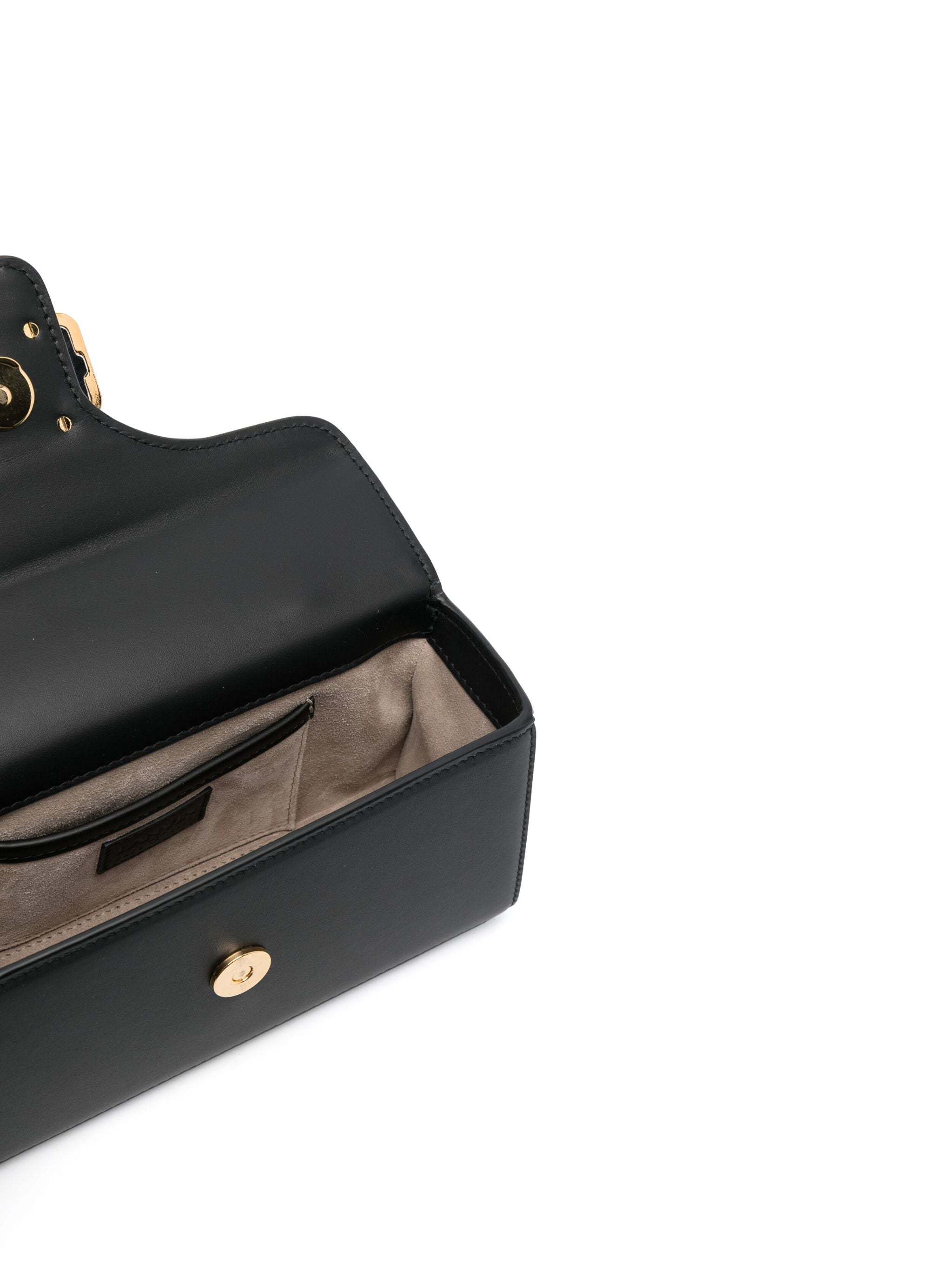 Lanvin Sculptured Jewelry Top Handle Shoulder Bag In Green