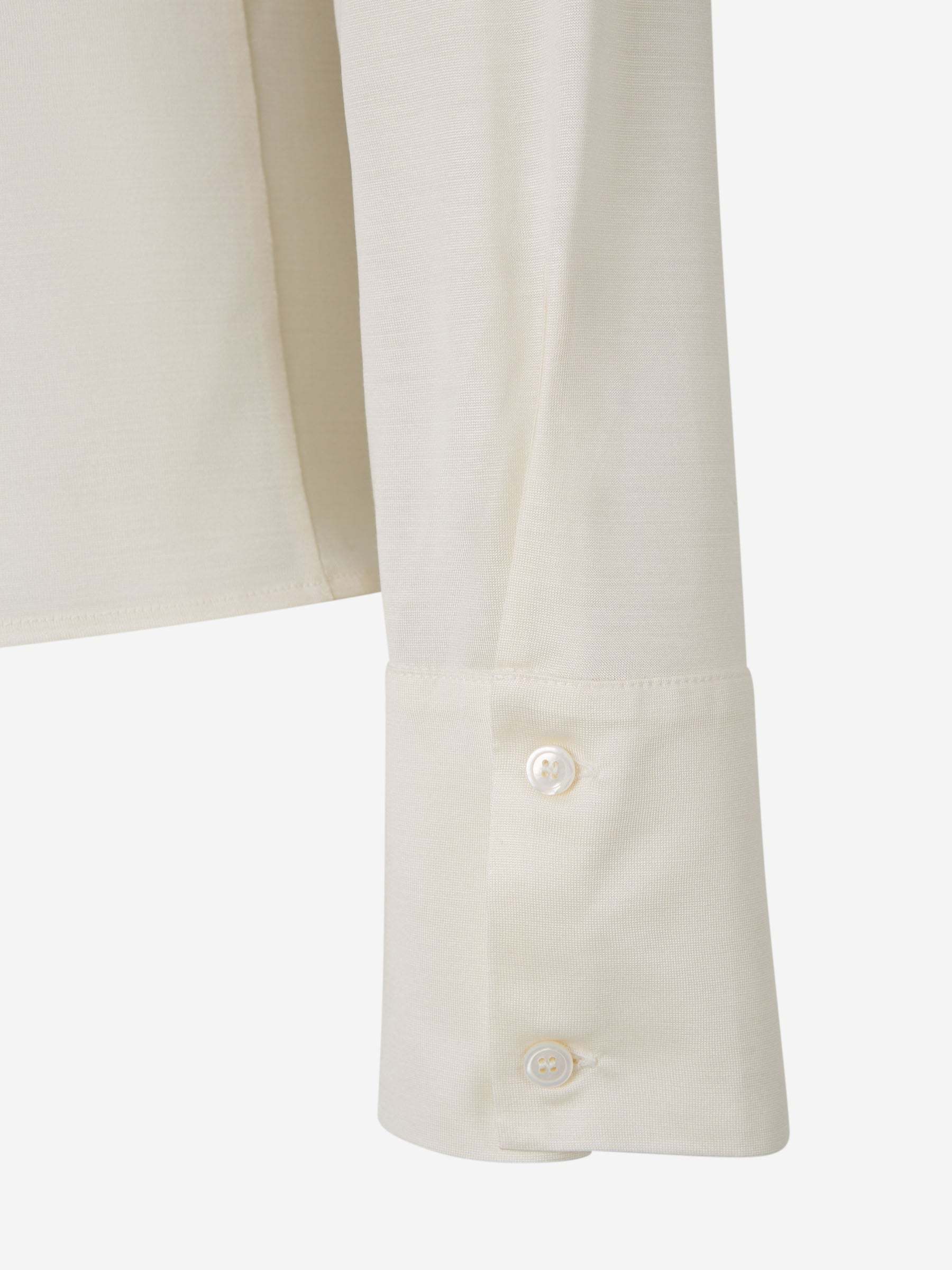 Fabiana Filippi High-neck Long Sleeved T-shirt In White