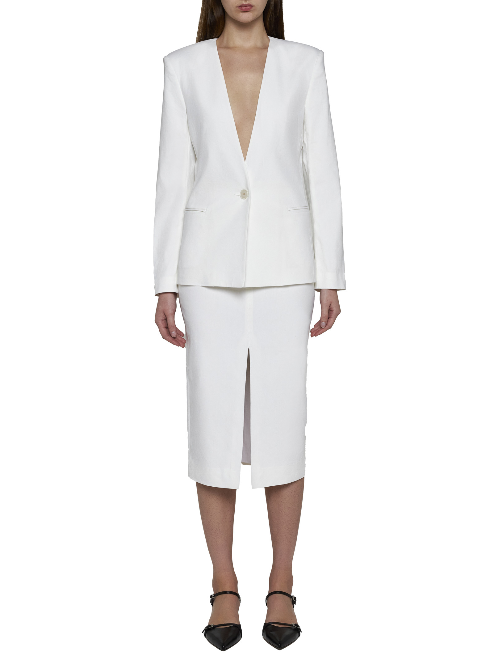 Isabel Marant Manzil Single-breasted Blazer In White