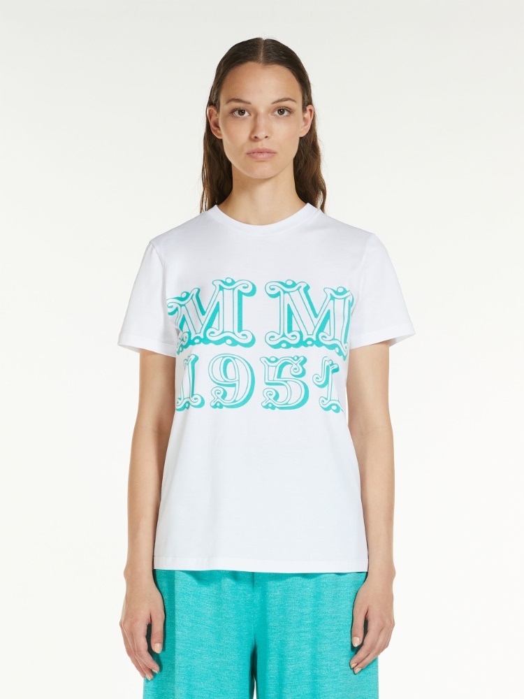 Max Mara Cotton T-shirt In White