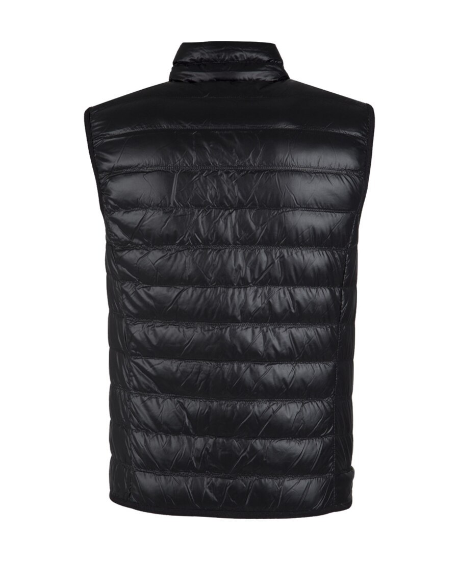 Ea7 Sleeveless Zip Up Jacket In Black