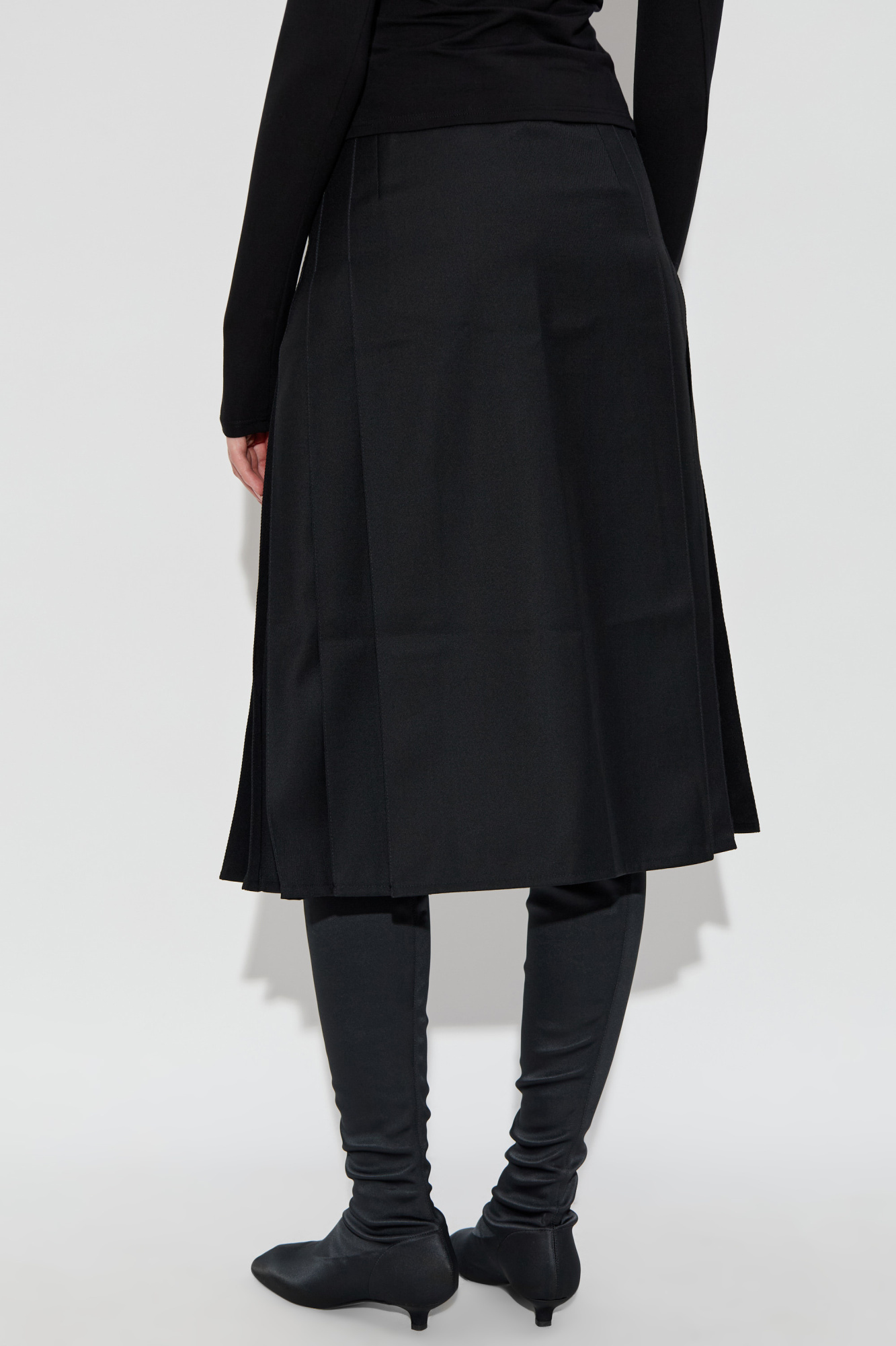 Misbhv Pleated Skirt In Black