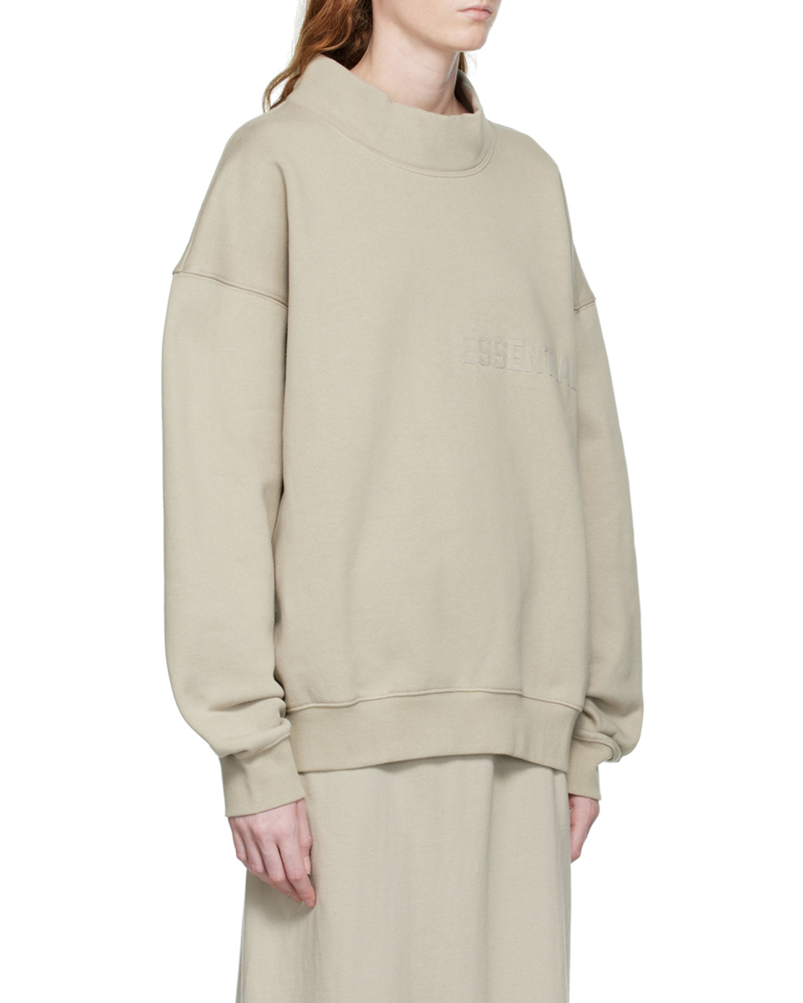 Essentials 3d-logo Sweatshirt In Neutral