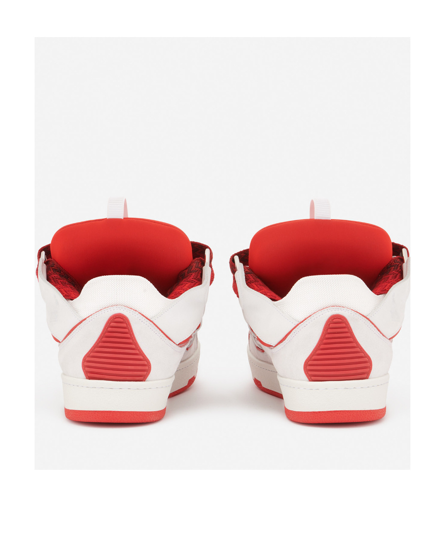 Lanvin Curb Leather Sneaker In White