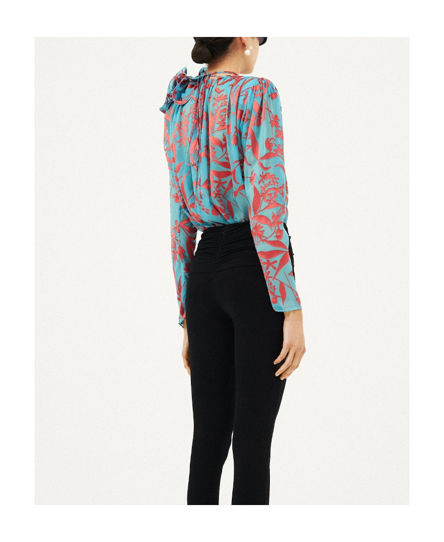 MAGDA BUTRYM CREPE FLOWER SHIRT 