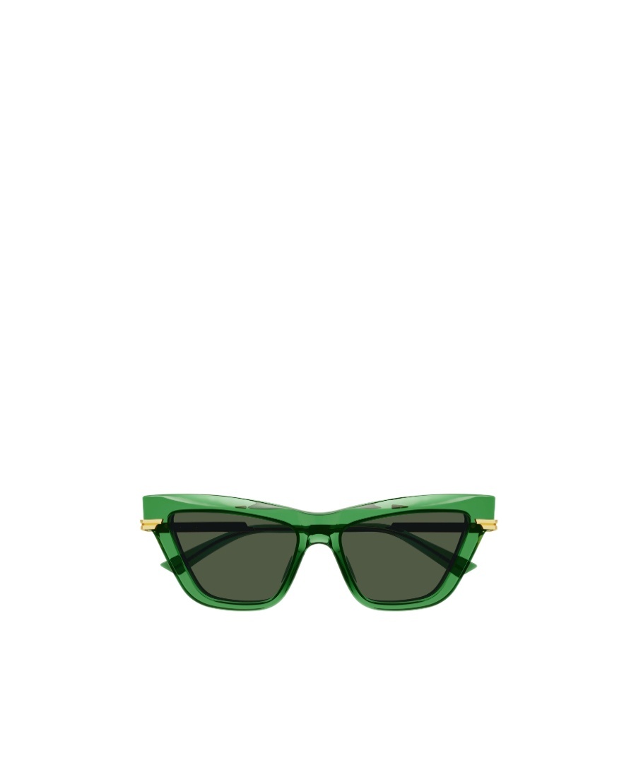 Bottega Veneta Logo Sunglasses In Green