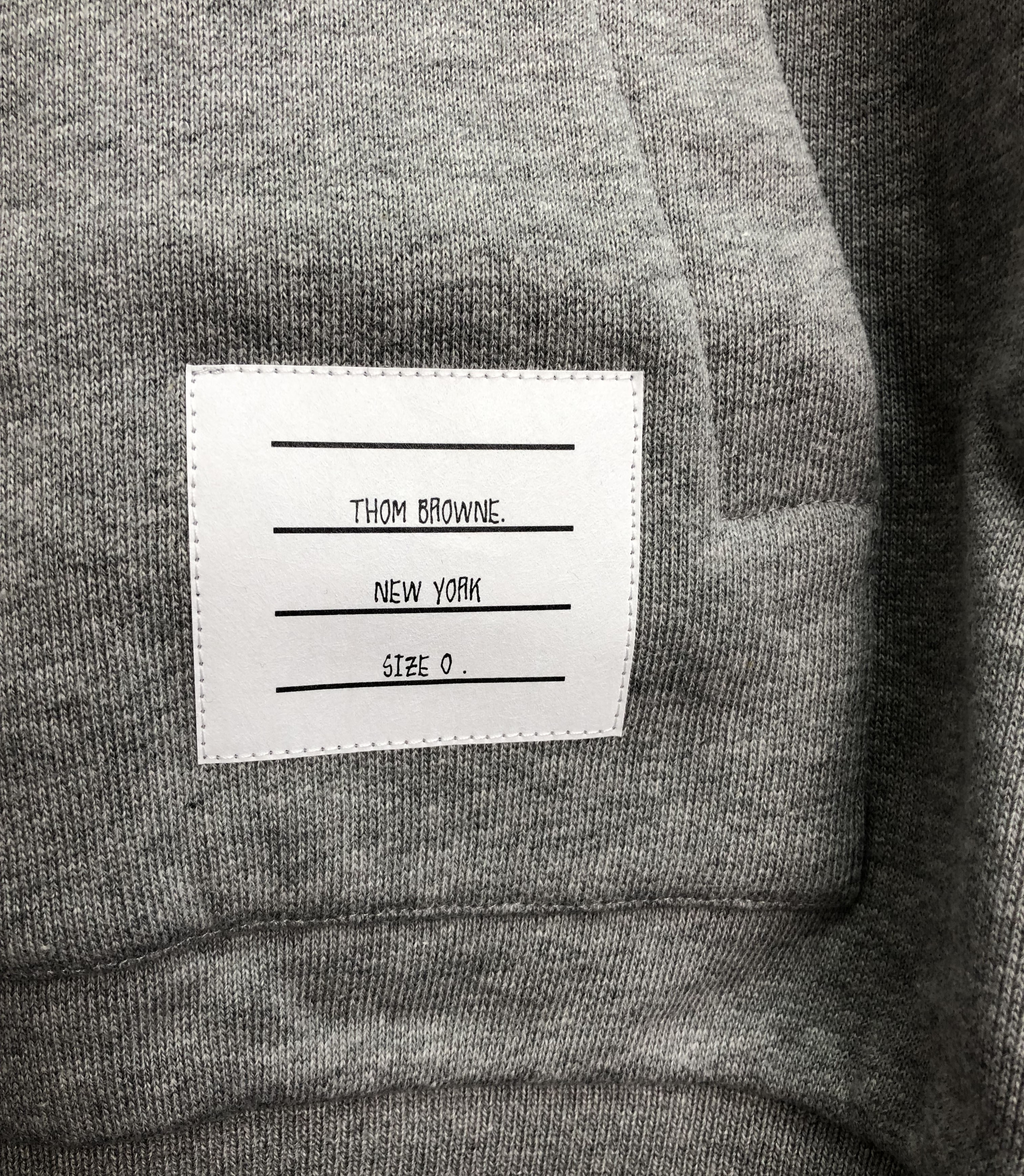 Thom Browne Classic Loopback Hooded Sweatshirt In Gray