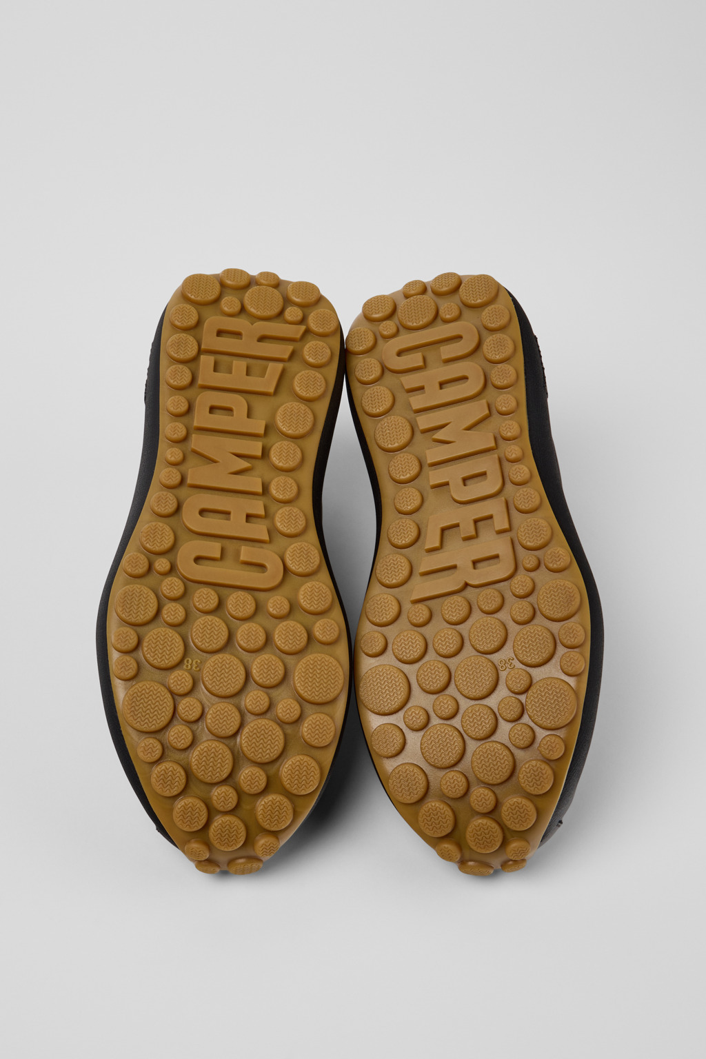 Camper Leather Pelotas Trainers In Black