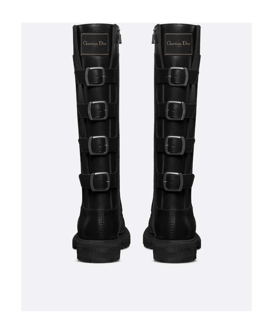 Dior Ebel Laced Boots In Black