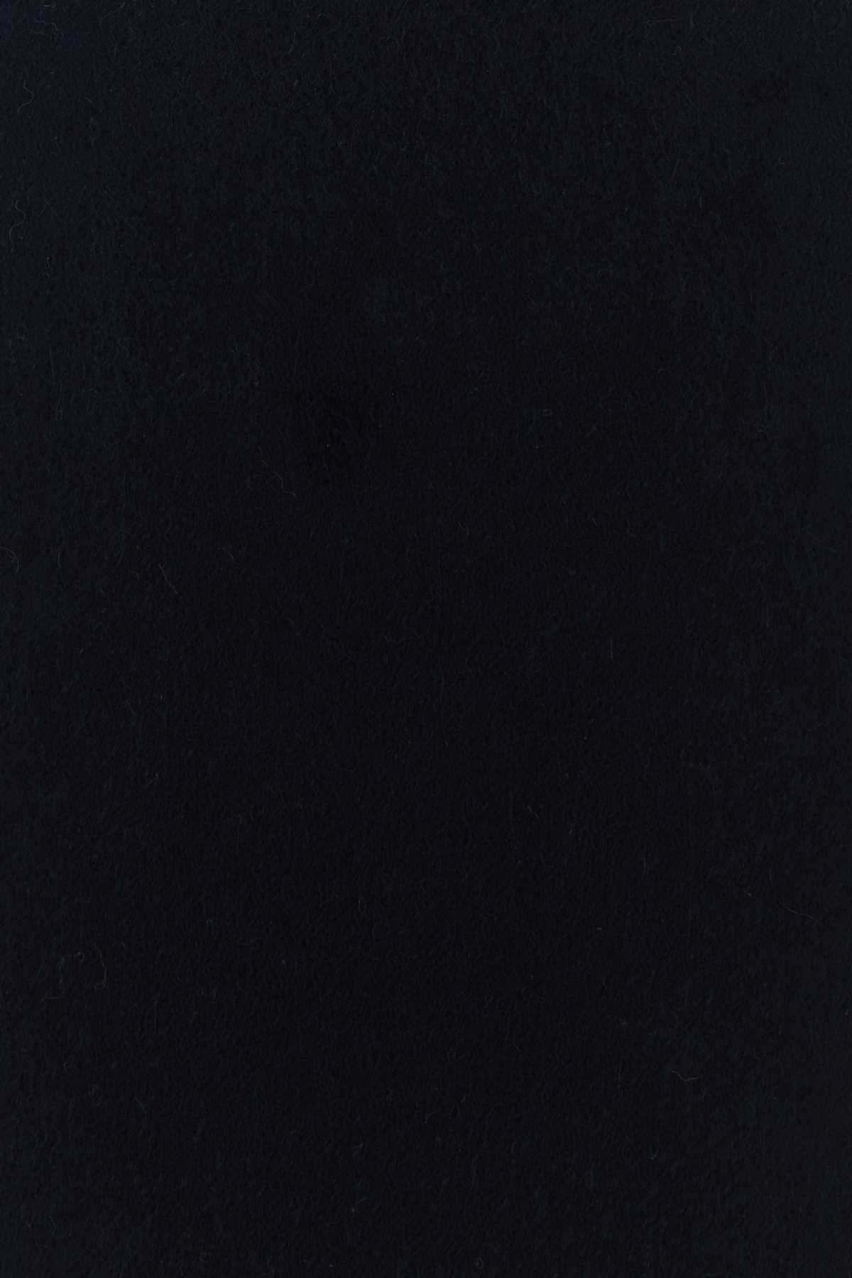 Prada Fringed Hem Twilight Scarf In Black