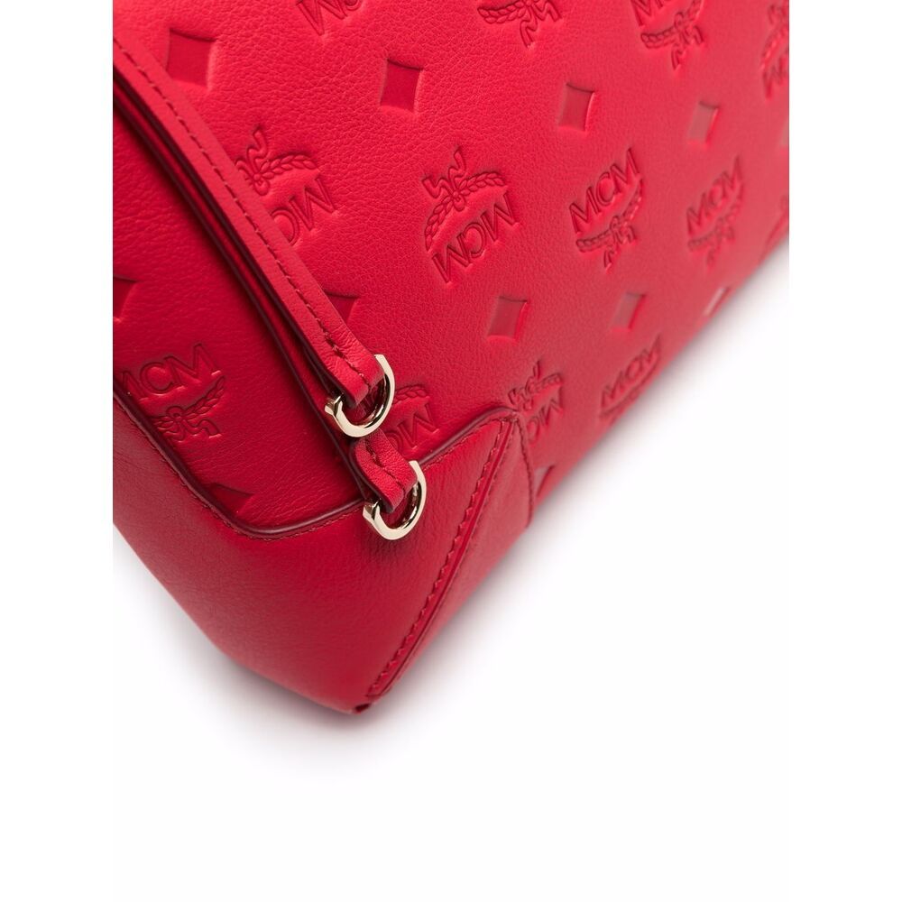 Mcm Klara Shoulder Bag In Red